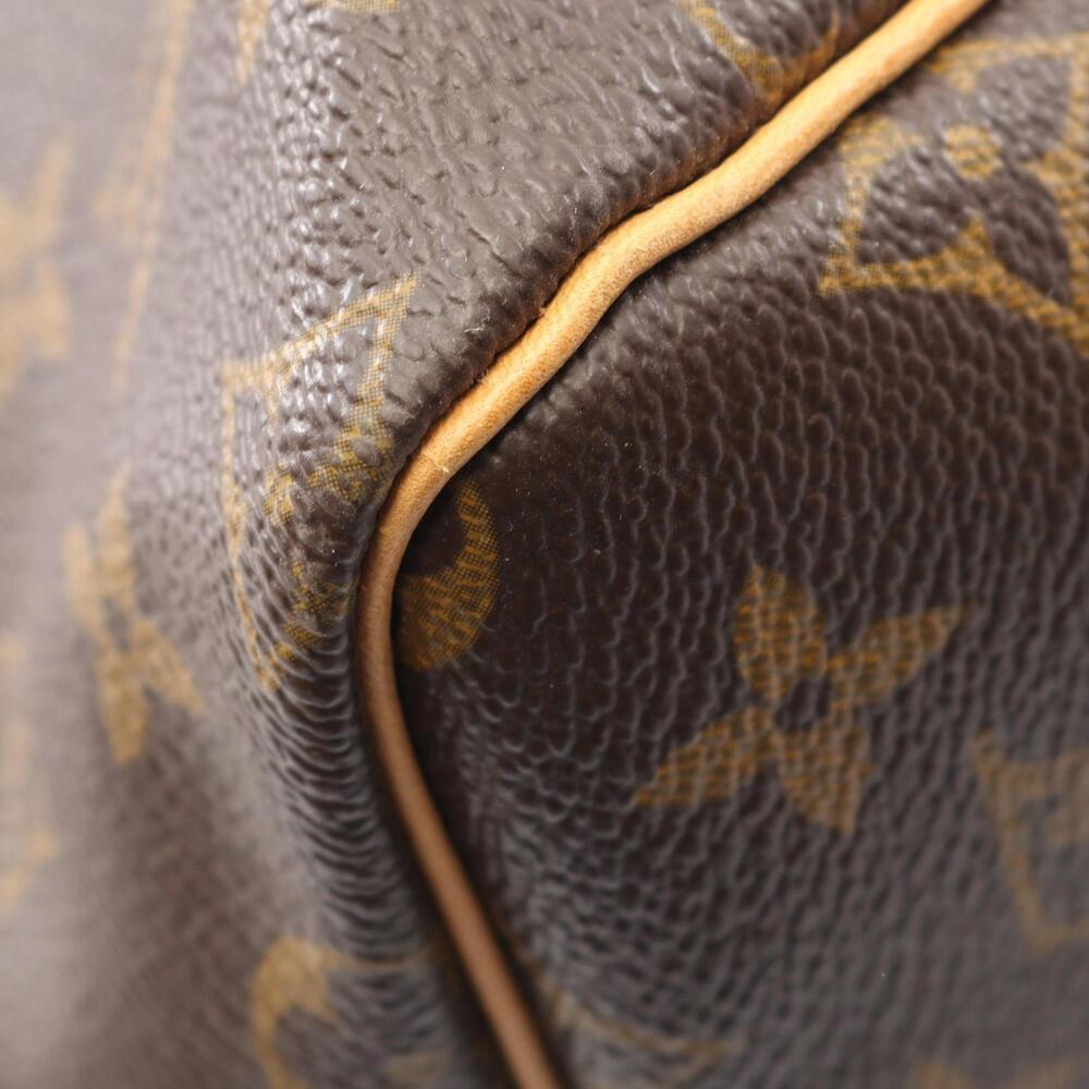 LOUIS VUITTON Brown Monogram Leather Keepall 55 Boston Bag - Picture 6 of 10